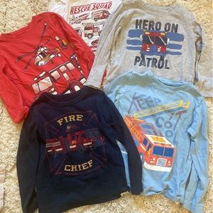 🚒 •Long sleeve•Tees•Toddler•Bundle•